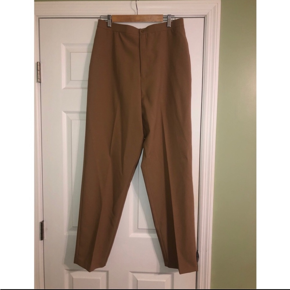 Vintage Motion Cognac Brown Dress Pants